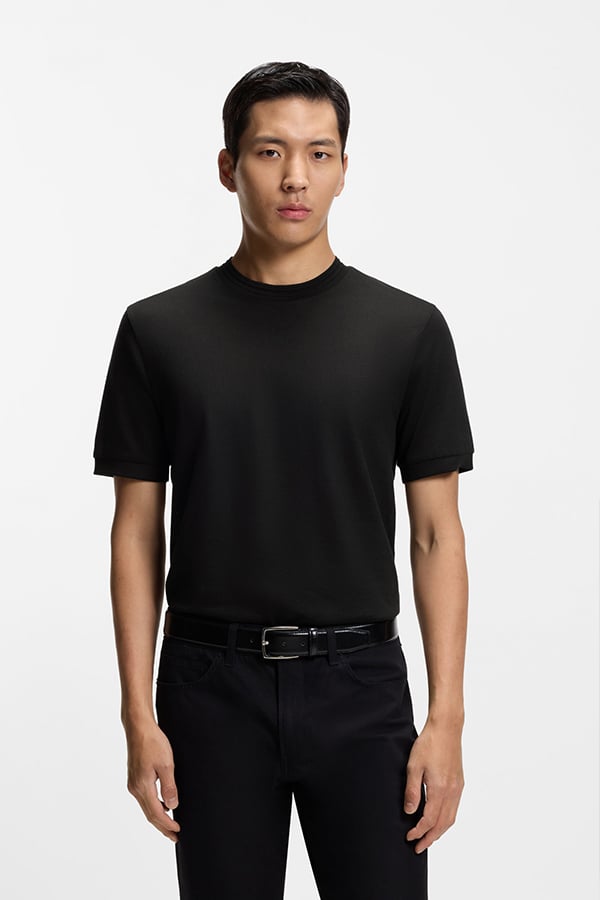 ΜΠΛΟΥΖΑ T-SHIRT BOSS - 001 ΜΑΥΡΟ